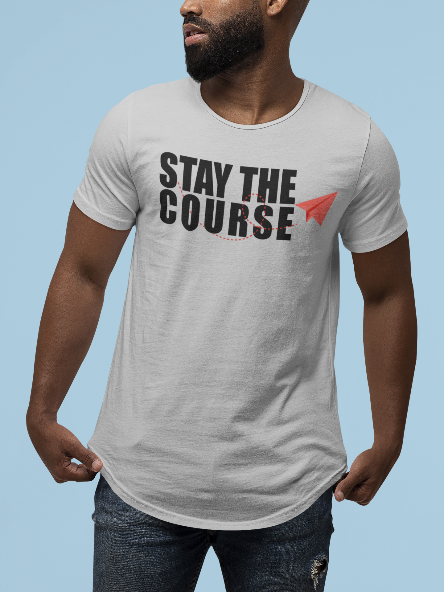 Sport Grey Stay the Course Logo Shirt